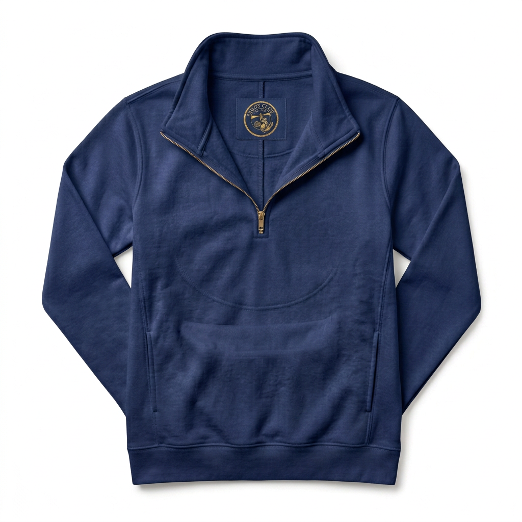 Yacht Club Quarter-Zip Pullover – Navy