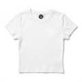 Yacht Club Crest Baby Tee – White