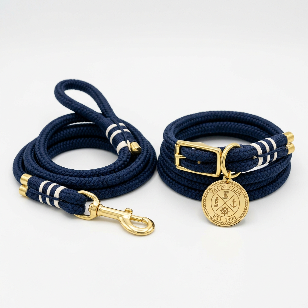 Yacht Club Rope Leash & Collar Set – Original