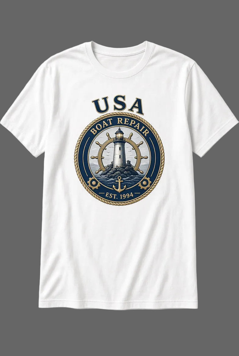 USA Boat Repair Tee