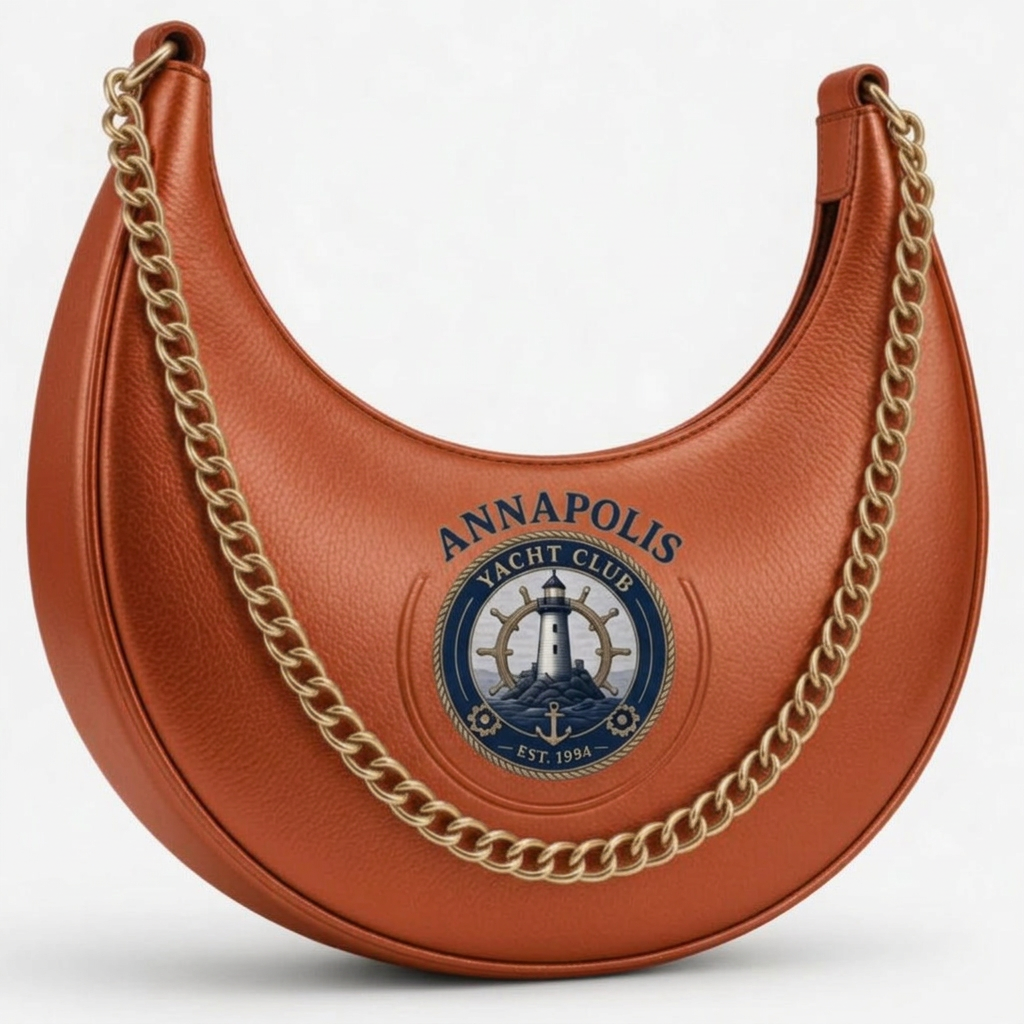 Annapolis Yacht Club Silver Crescent Bag – Burnt Orange