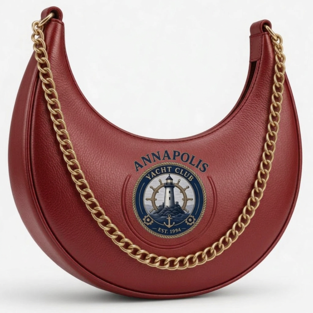 Annapolis Yacht Club Silver Crescent Bag – Red