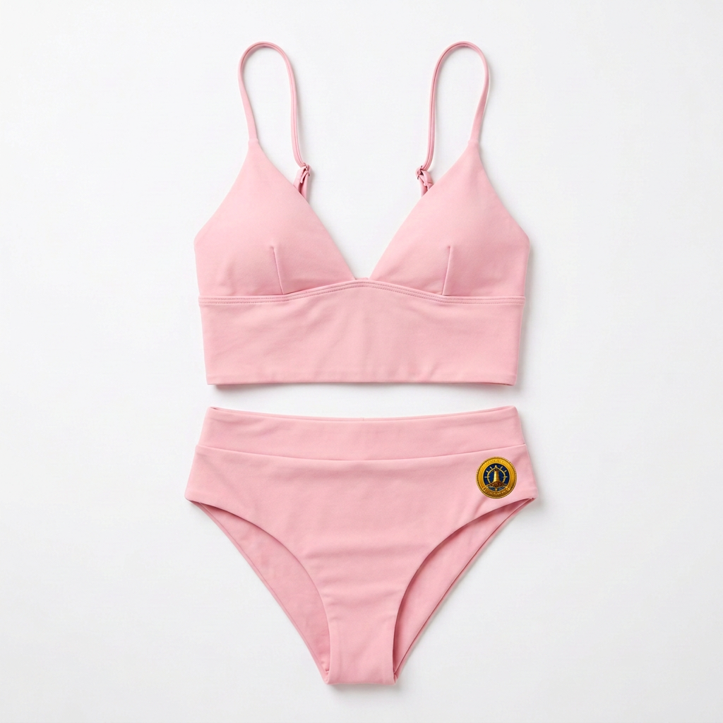 Yacht Club Bikini — Pink (logo on left)