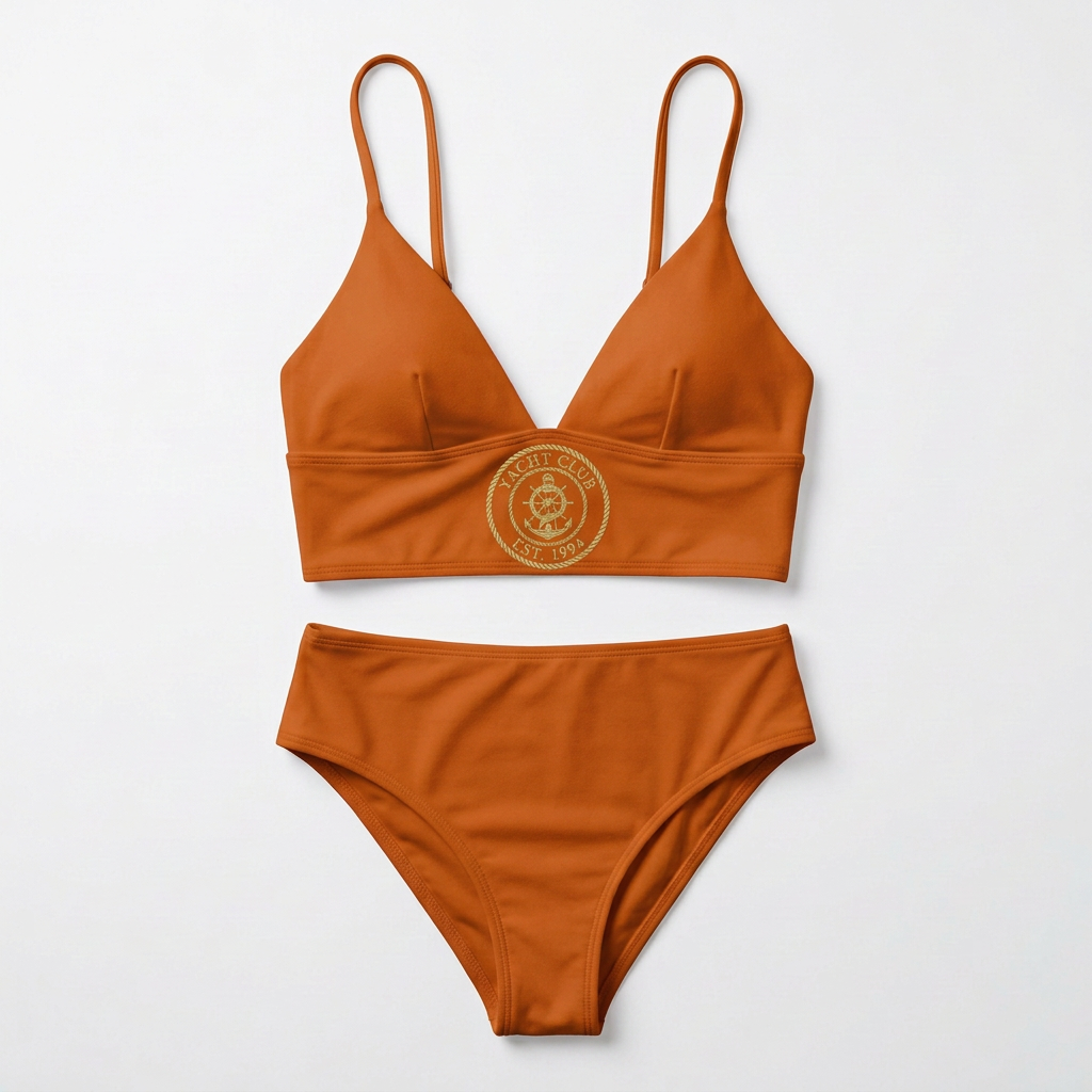 Women's Nautical Bikini Set – Burnt Orange