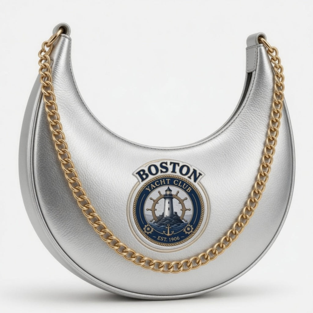 Boston Yacht Club Silver Crescent Bag