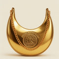 Miami Yacht Club Gold Crescent Hobo Bag