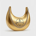 Vintage Crescent Gold Moon Bag