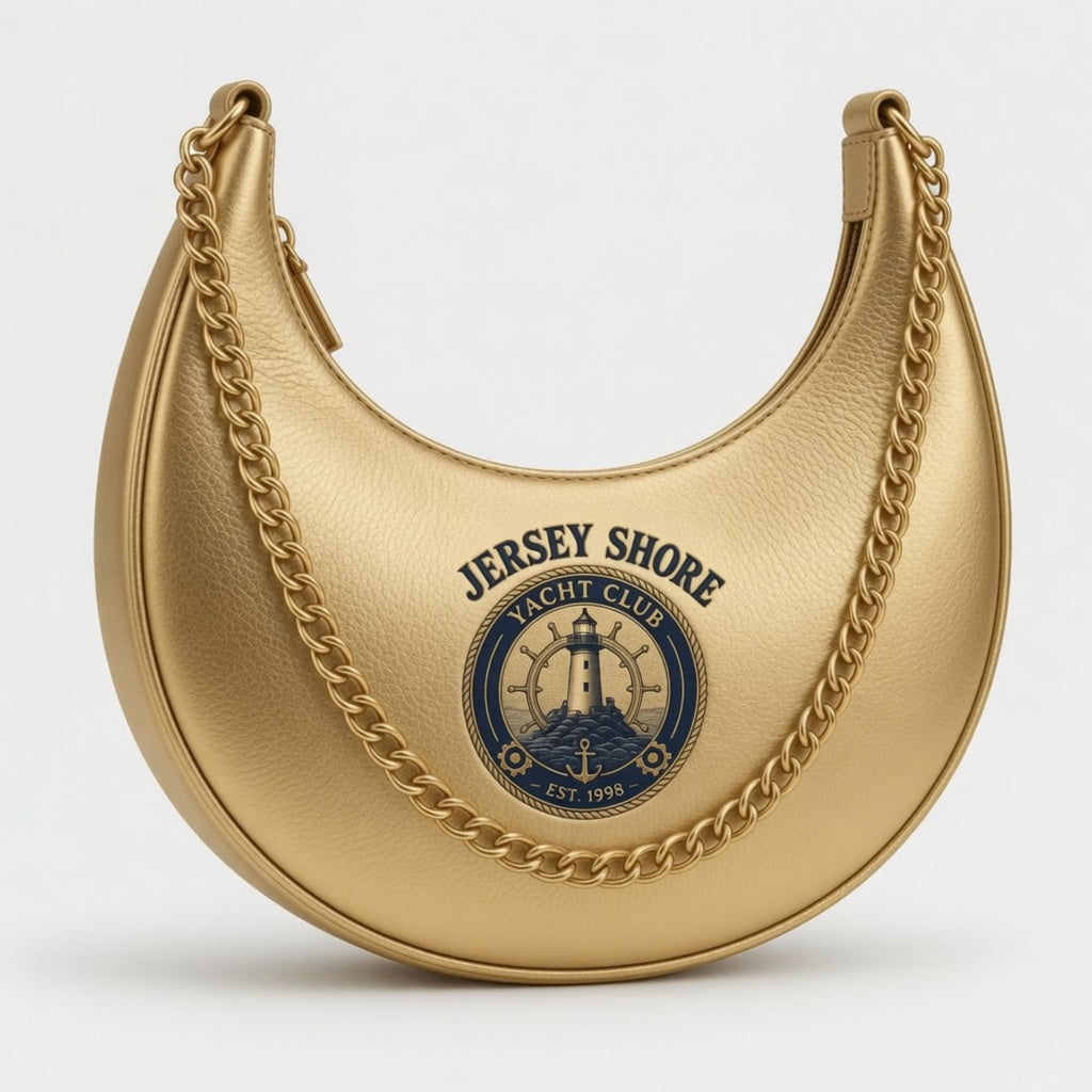 Jersey Shore Yacht Club Gold Crescent Bag