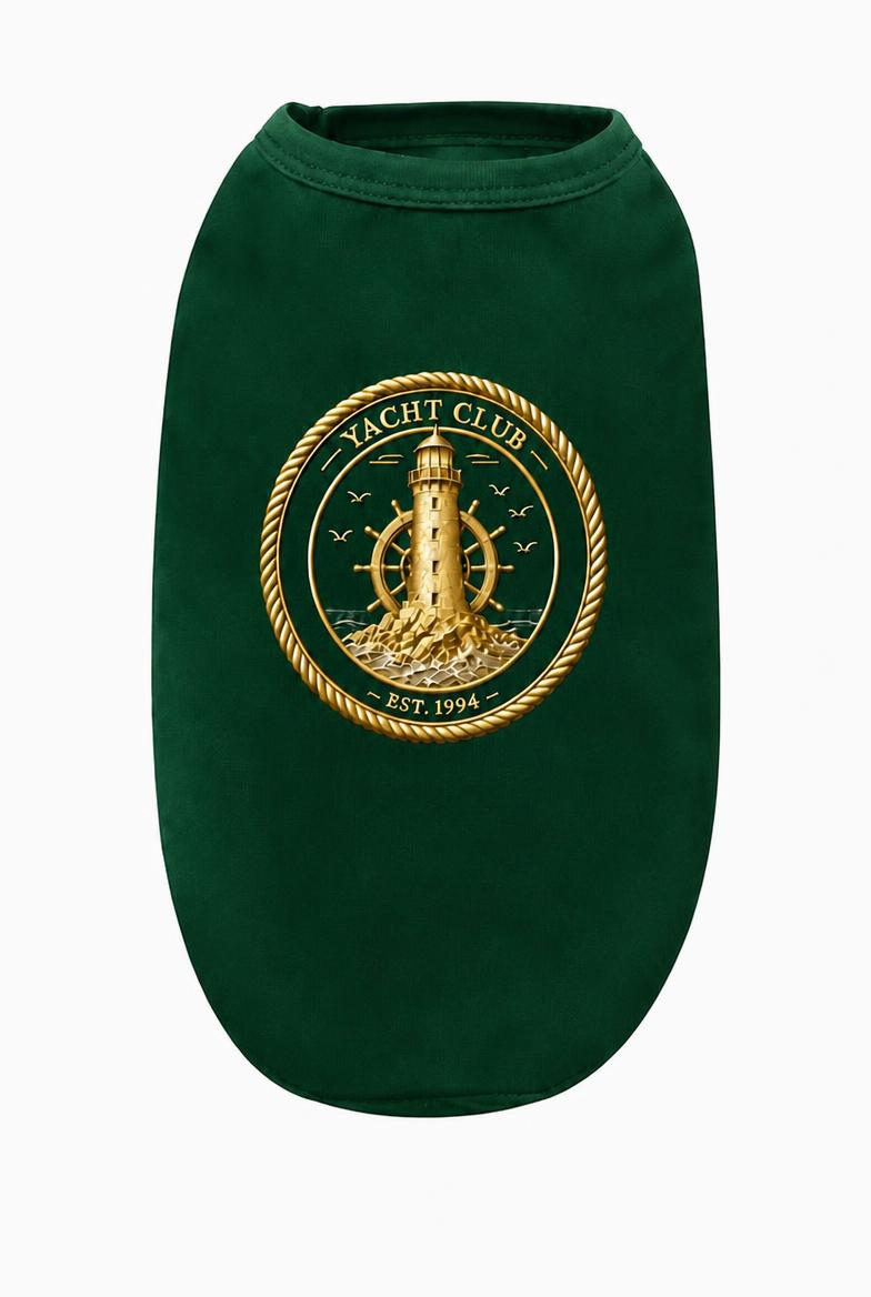 Yacht Club Dog Sweater - Green
