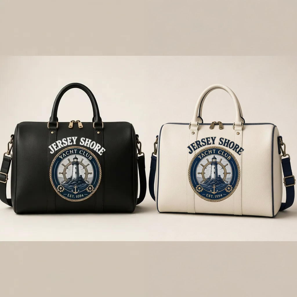 Jersey Shore Yacht Club Duffle Bag — Black
