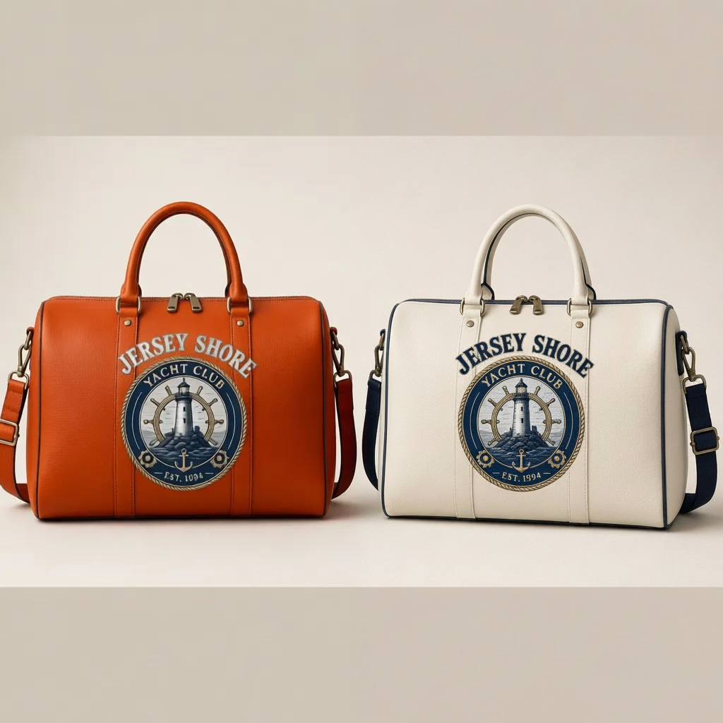 Jersey Shore Yacht Club Duffle Bag — Burnt Orange
