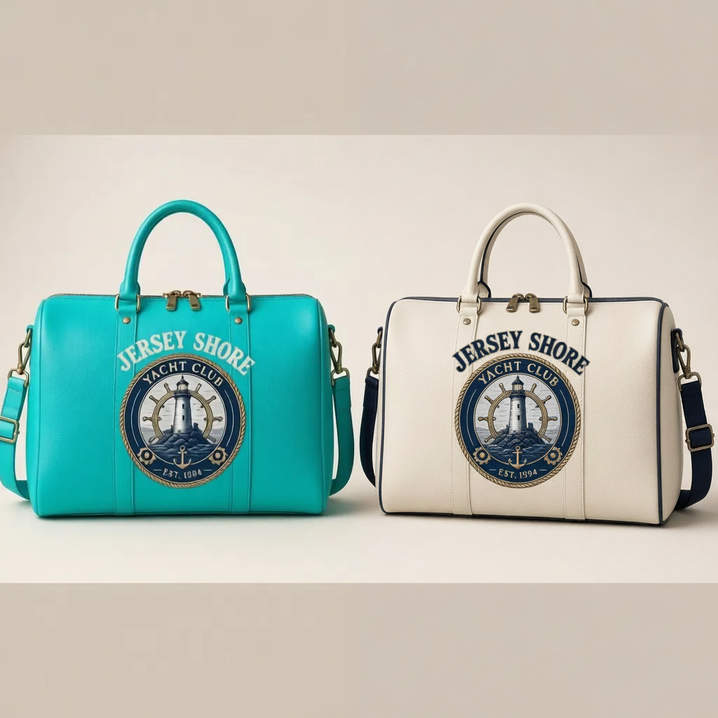 Jersey Shore Yacht Club Duffle Bag — Turquoise