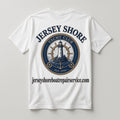 Jersey Shore Yacht Club Est. 1994 T-Shirt back graphic with jerseyshoreboatrepairservice.com