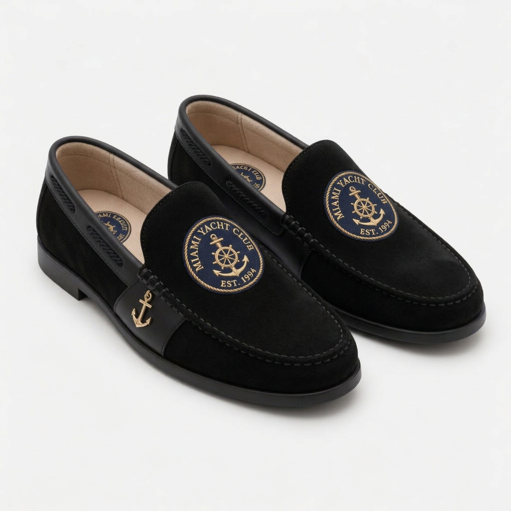 Miami Yacht Club Nautical Loafer - Black