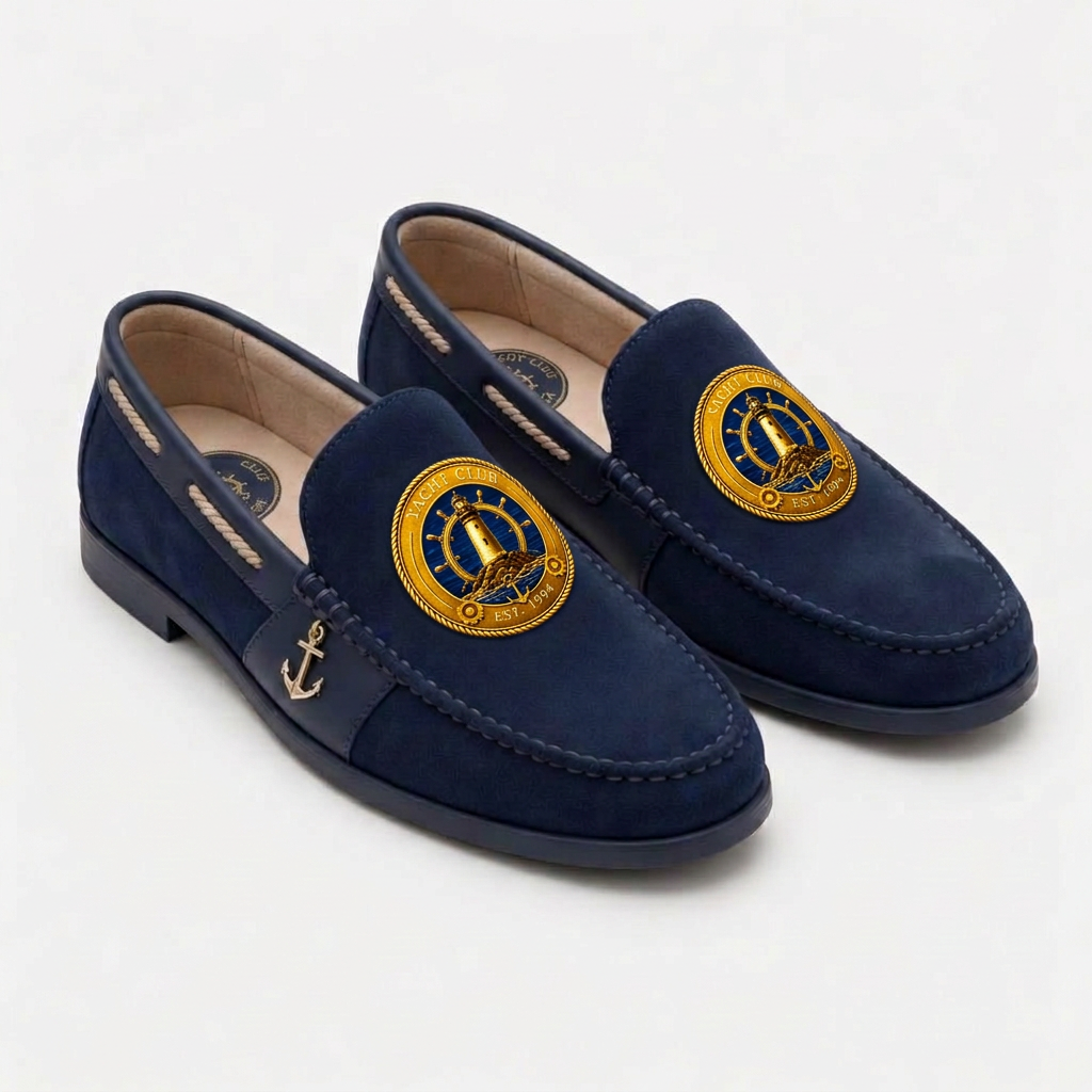 Yacht Club Nautical Loafer - Navy