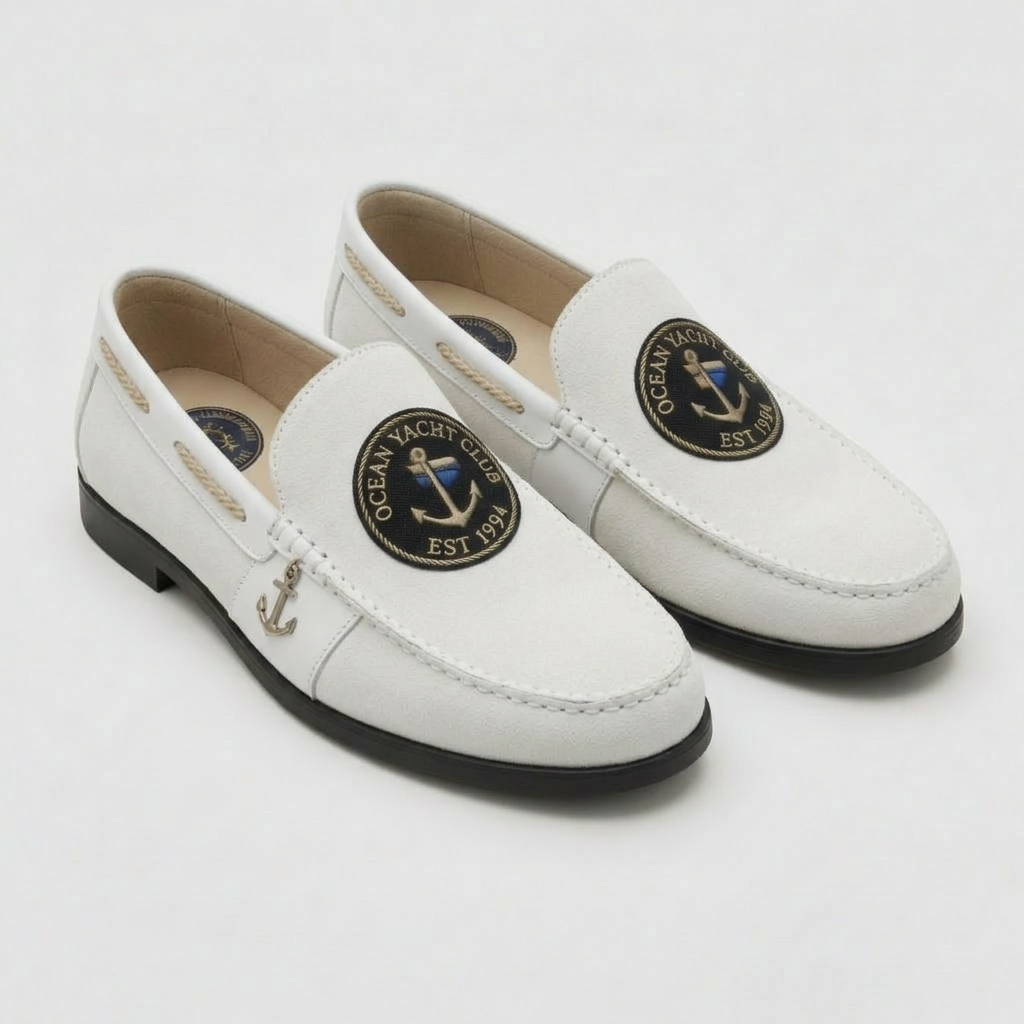 Ocean Yacht Club Nautical Loafer - White