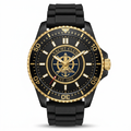 Yacht Club Men's Black & Gold Diver Watch
