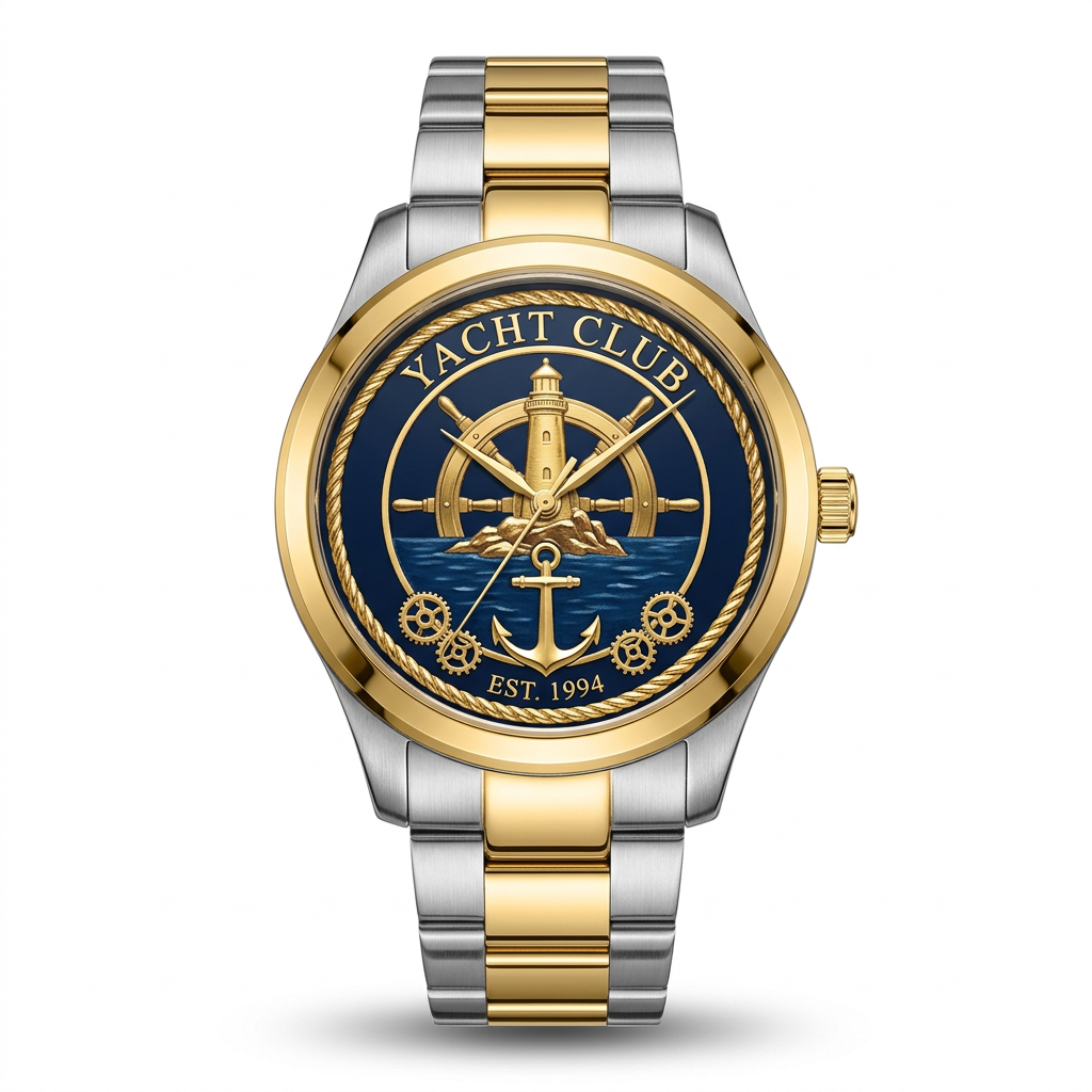 Yacht Club Men's Two-Tone Bracelet Watch