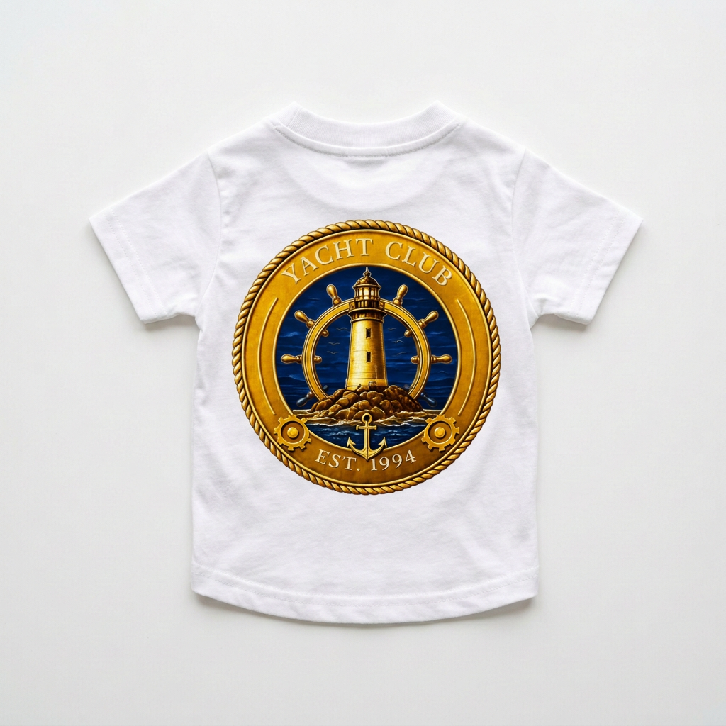 Yacht Club Pet Tee – Original – clean round logo