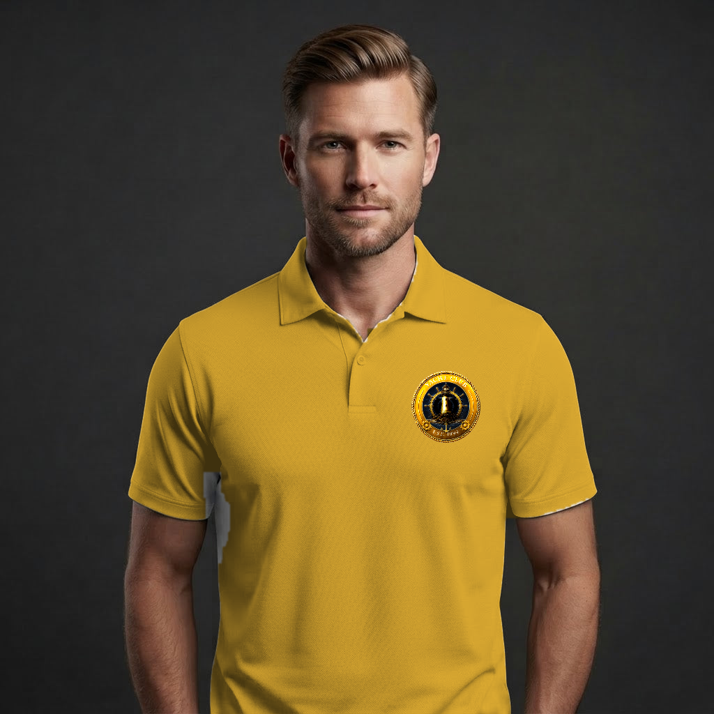 Yacht Club Men's Performance Polo – Gold