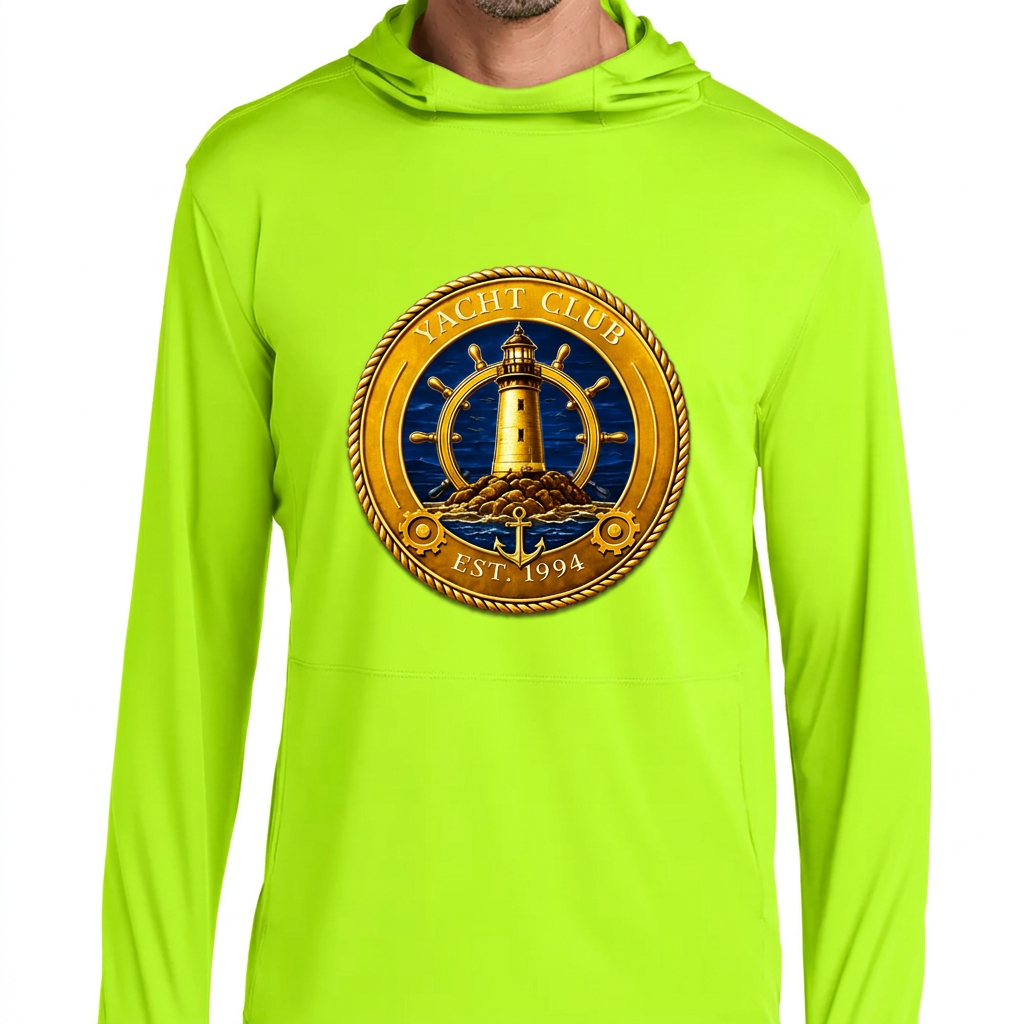 Yacht Club Men's Performance Sun Hoodie - Volt