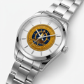 Yacht Club Silver Anchor Watch exact Yacht Club embroidered logo