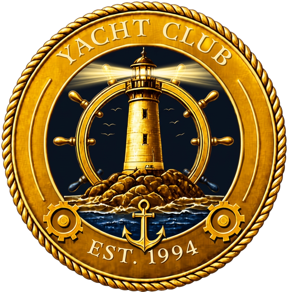 Annapolis Yacht Club Navy Crescent Hobo Bag