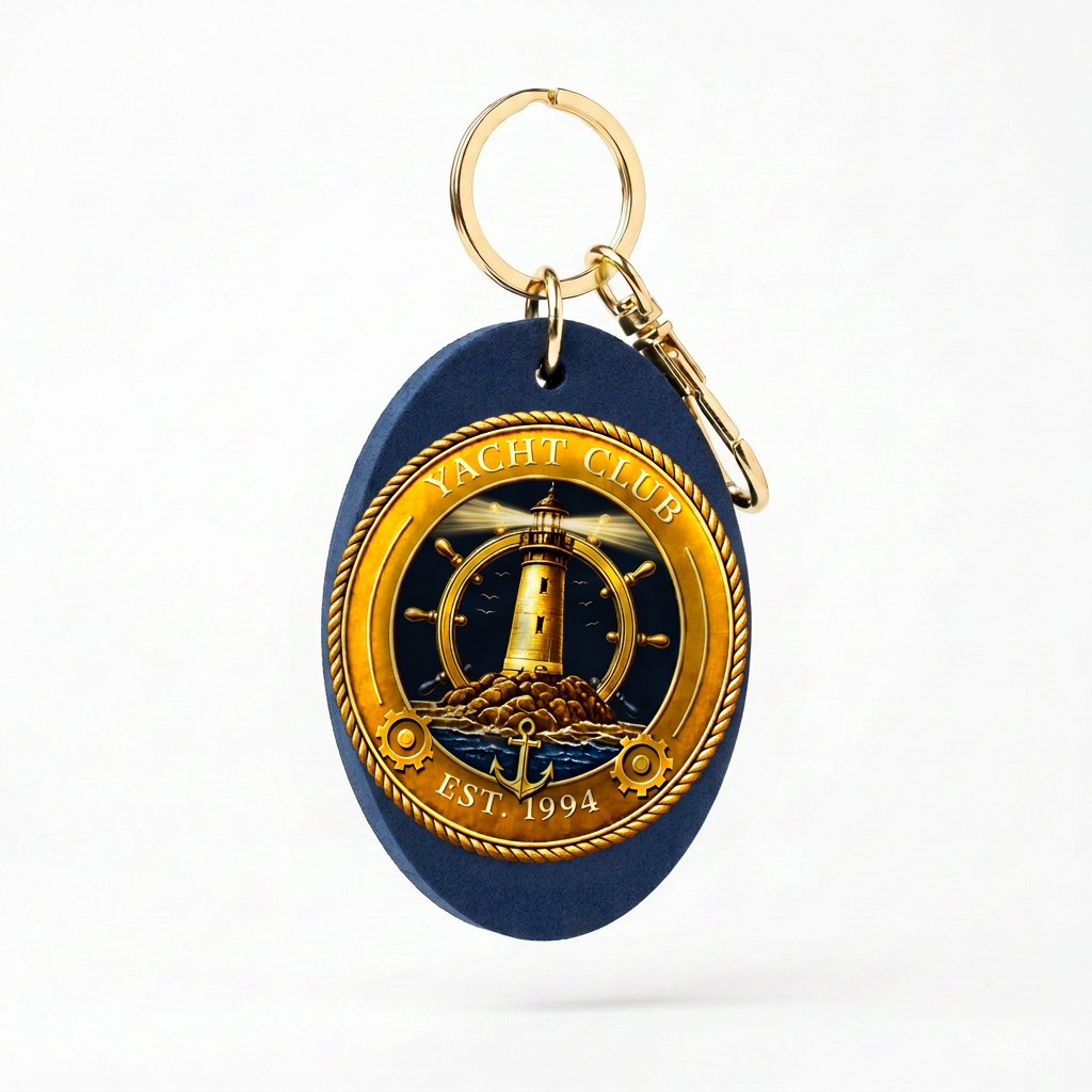 Yacht Club Floating Keychain