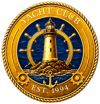 Official Yacht Club gold crest logo
