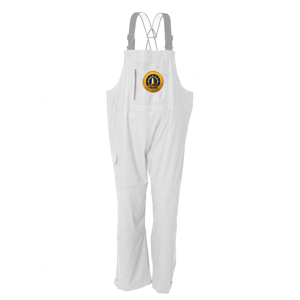 Yacht Club Men's Bib Overalls – White