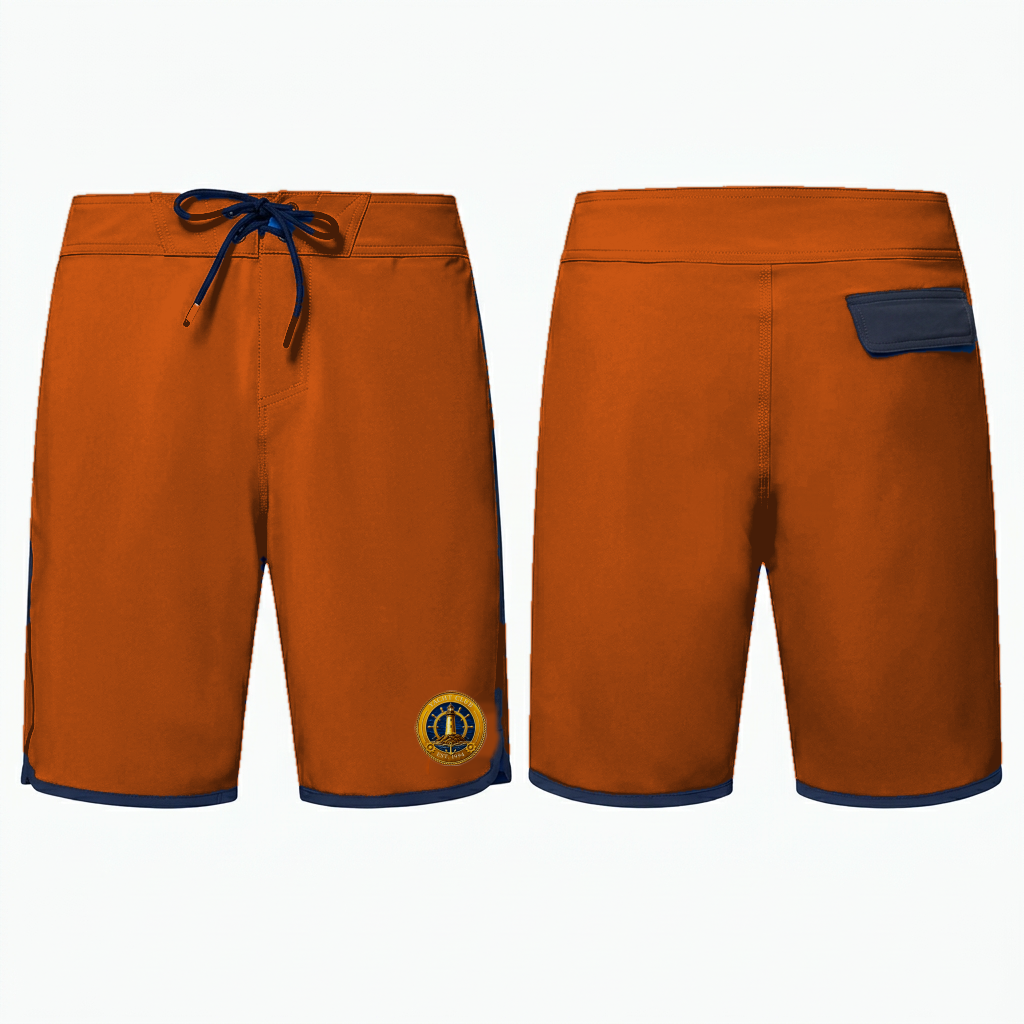Yacht Club Men's Board Shorts – Burnt Orange