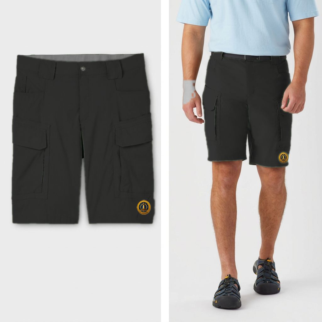 Yacht Club Men's Cargo Shorts – Black
