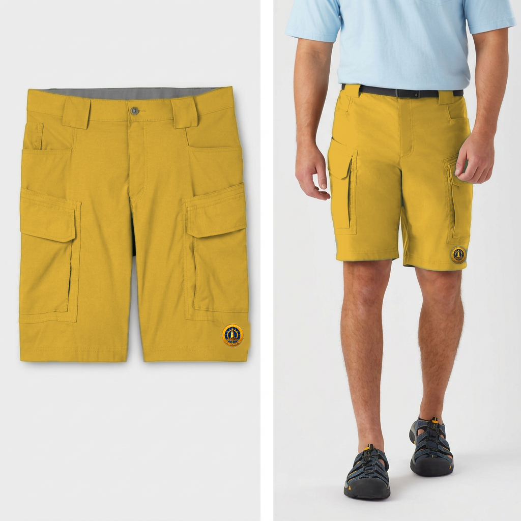 Yacht Club Men's Cargo Shorts – Gold
