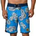 Yacht Club Men's Floral Board Shorts – Blue