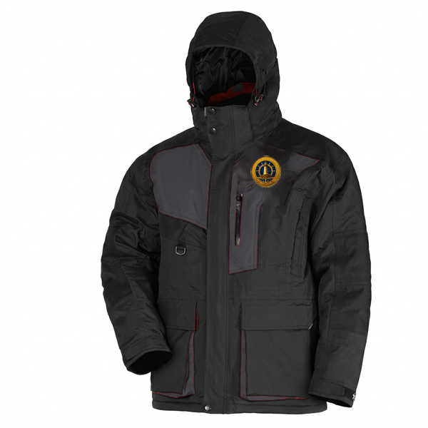 Yacht Club Men's Hooded Fishing Jacket – Black