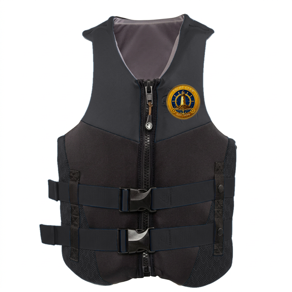 Yacht Club Men's Neoprene Life Vest – Black