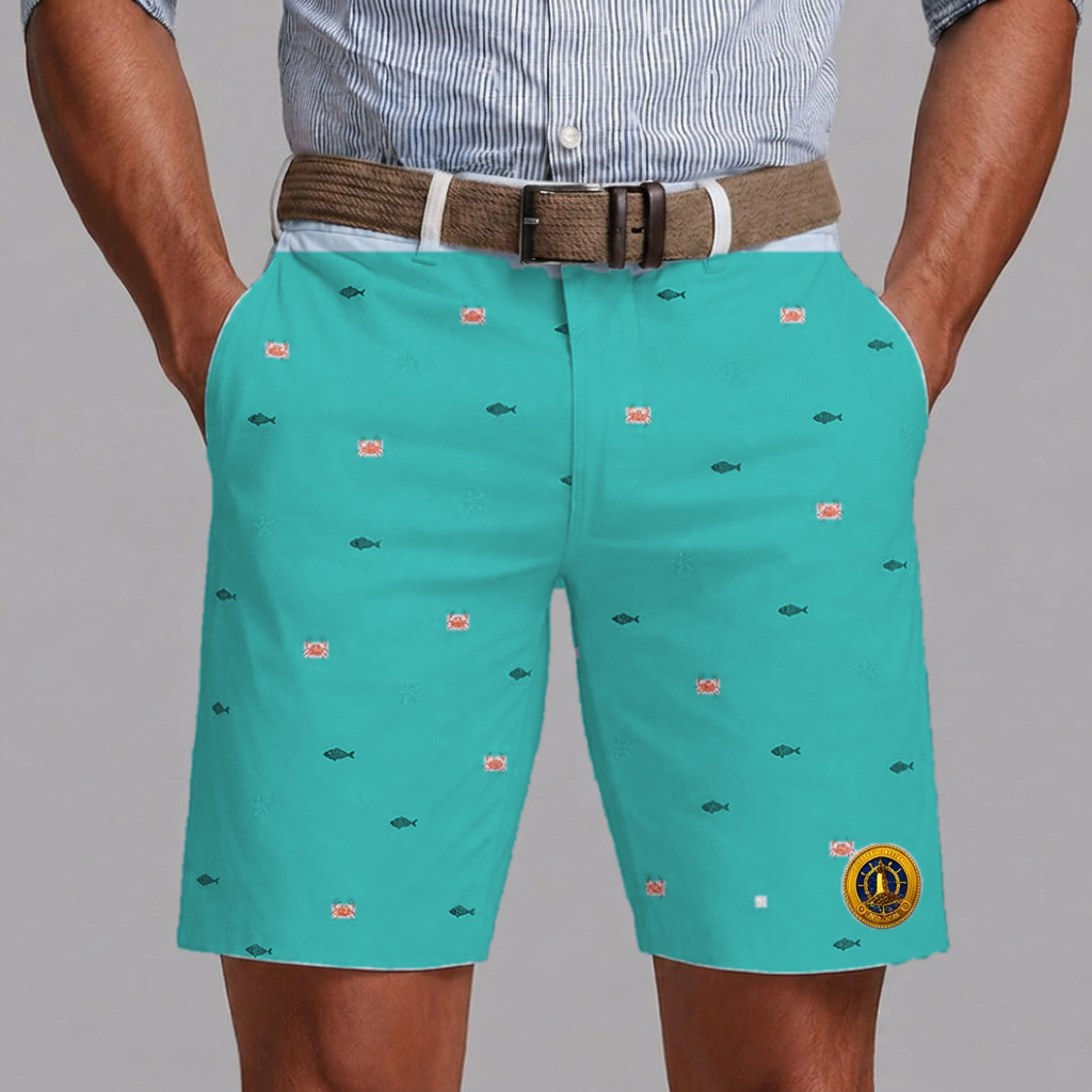 Yacht Club Men's Printed Club Shorts – Turquoise