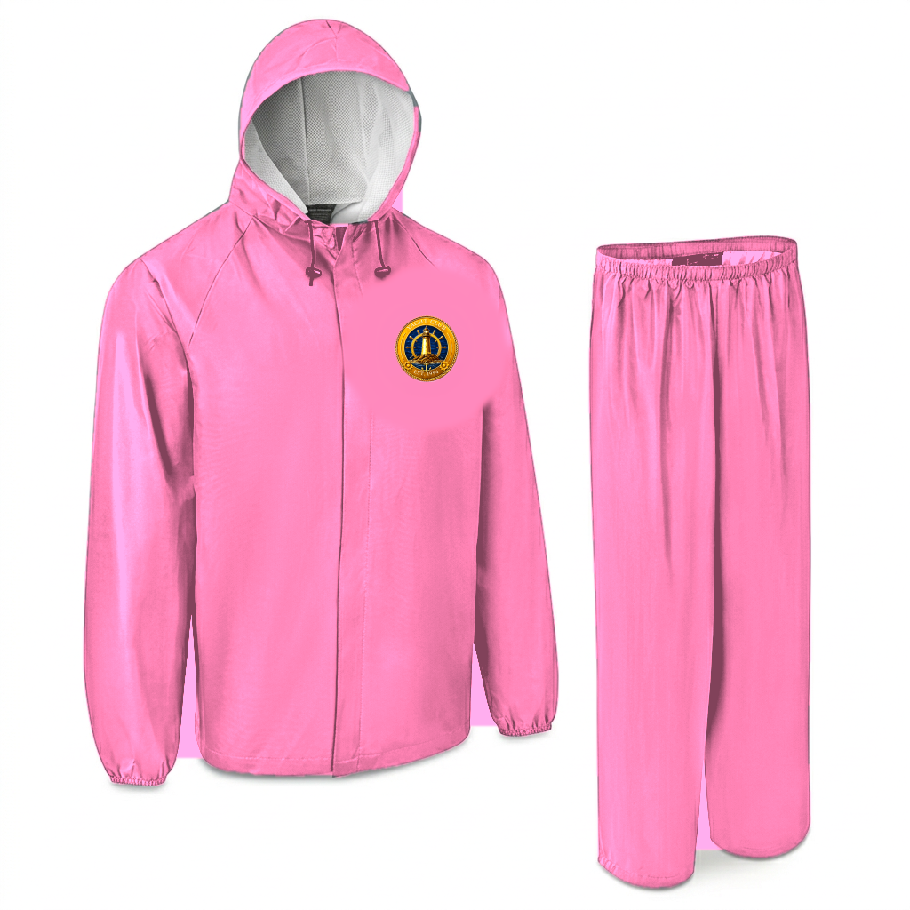 Yacht Club Men's Rain Suit – Pink