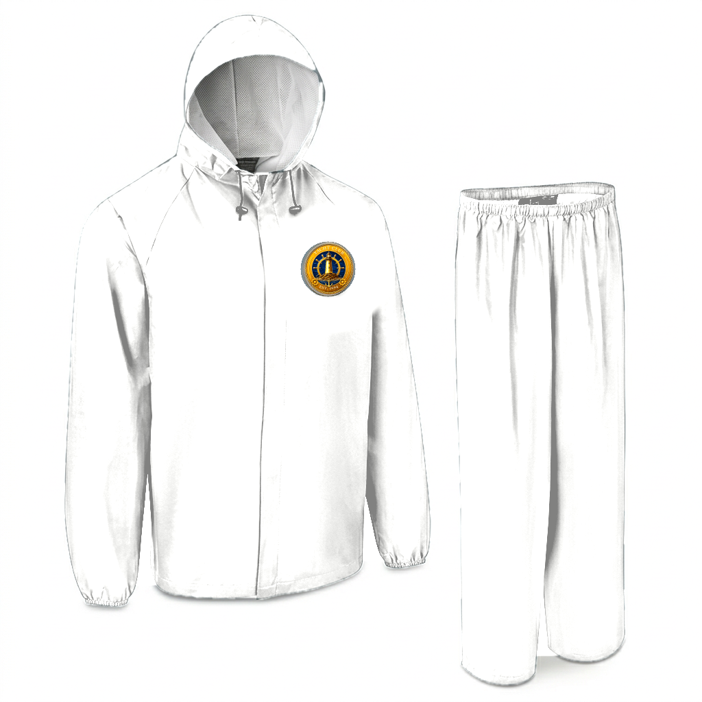 Yacht Club Men's Rain Suit – White