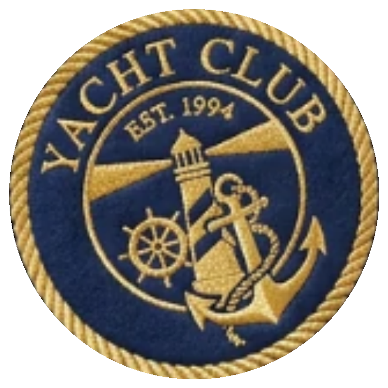 Official Yacht Club navy patch logo