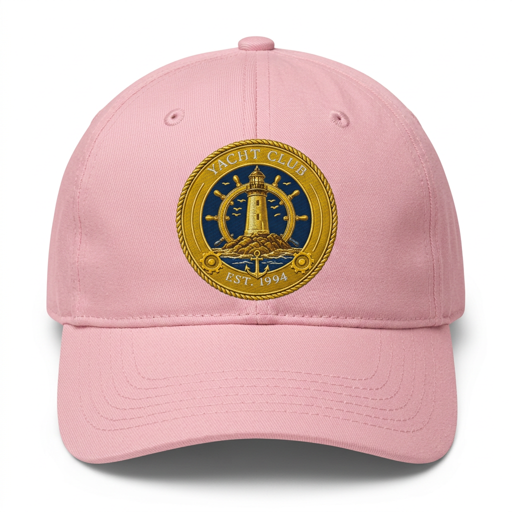 Yacht Club Baseball Hat - Pink