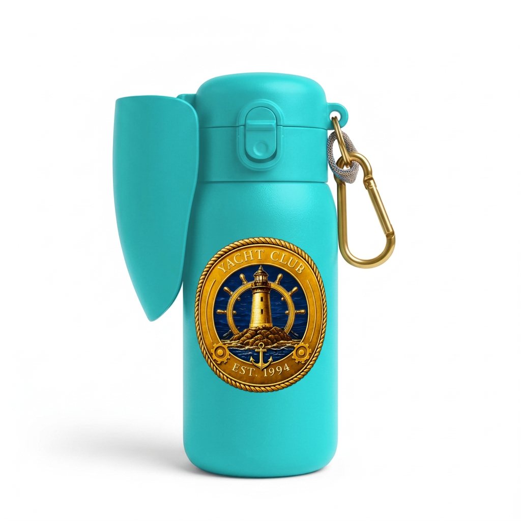 Yacht Club Pet Travel Water Bottle — Turquoise